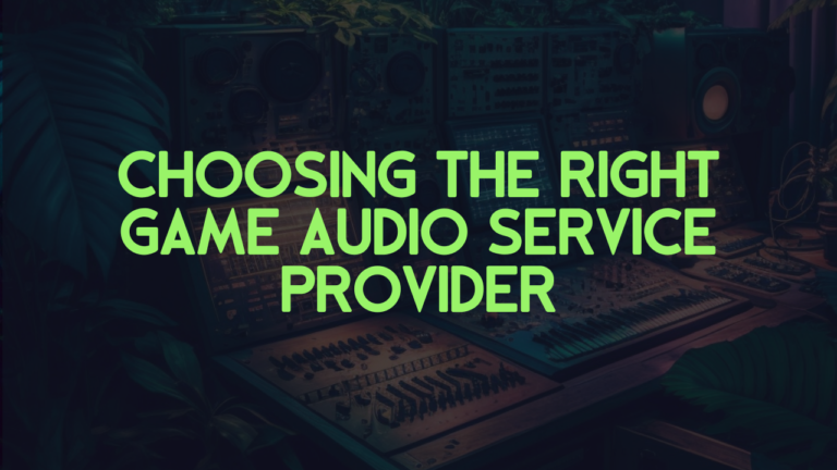 game audio service provider