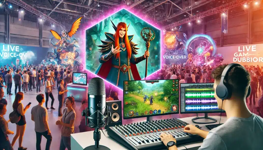 Behind the Scenes: Creating a Live Voice Over Dubbing Station at Gamescom An Interactive Audio Experiment for “Trials of Randoom”